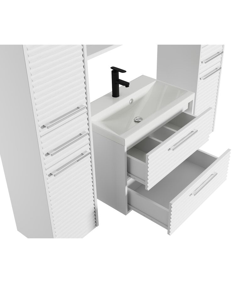 Badplaats Badkamermeubel Etna 60cm XL Complete Set - Wit