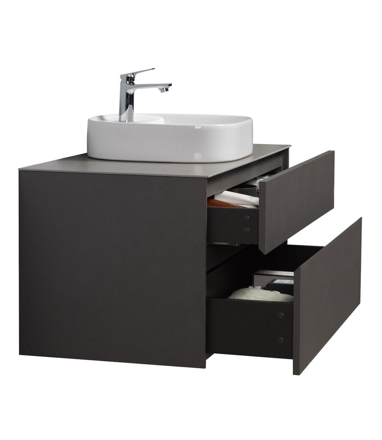 Badplaats Badkamermeubel Hamilton 100cm - Steen Grijs