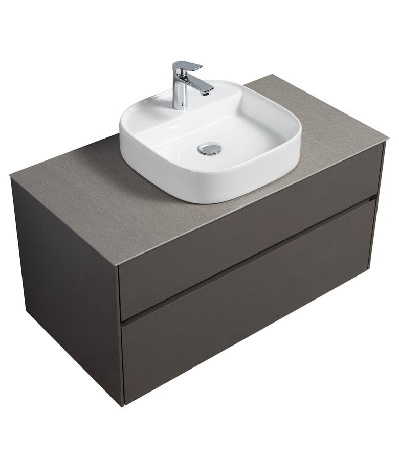 Badplaats Badkamermeubel Hamilton 100cm - Steen Grijs