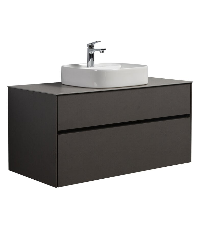 badplaats Badkamermeubel Hamilton 100cm - steen grijs