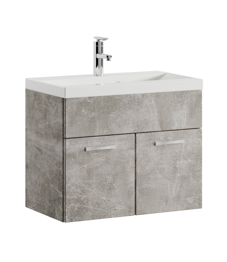 badplaats Badkamermeubel Montreal 01 60cm met wastafel - beton