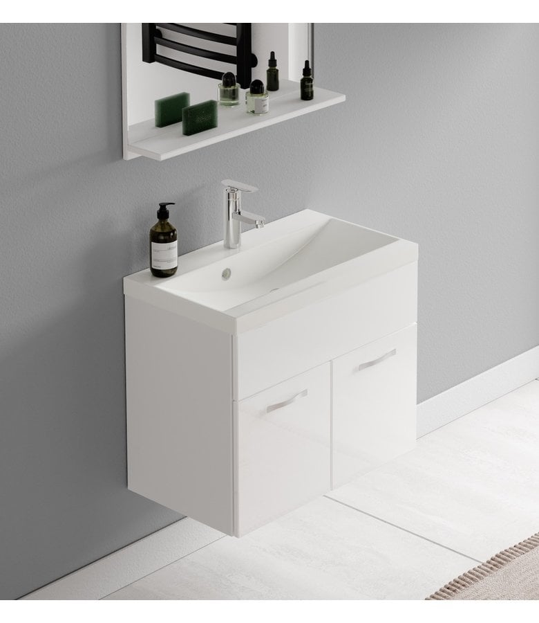 Badplaats Badkamermeubel Montreal 02 60cm Met Spiegel - Wit