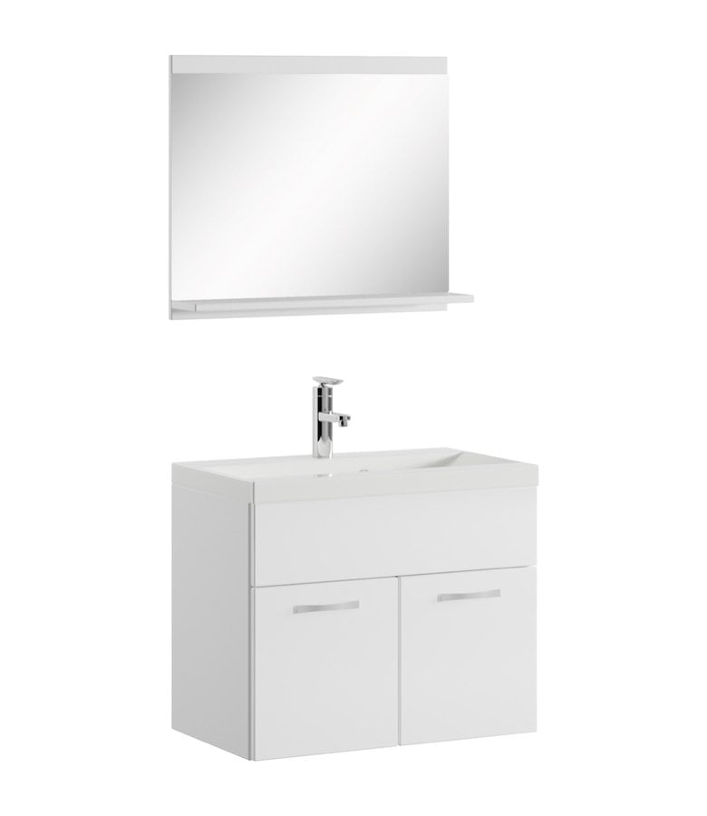 badplaats Badkamermeubel Montreal 02 60cm met spiegel - wit