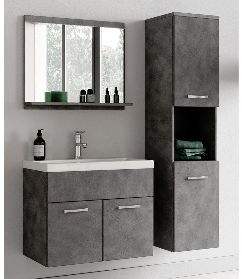 Badplaats Badkamermeubel Montreal 60cm Complete Set - Donker Grijs