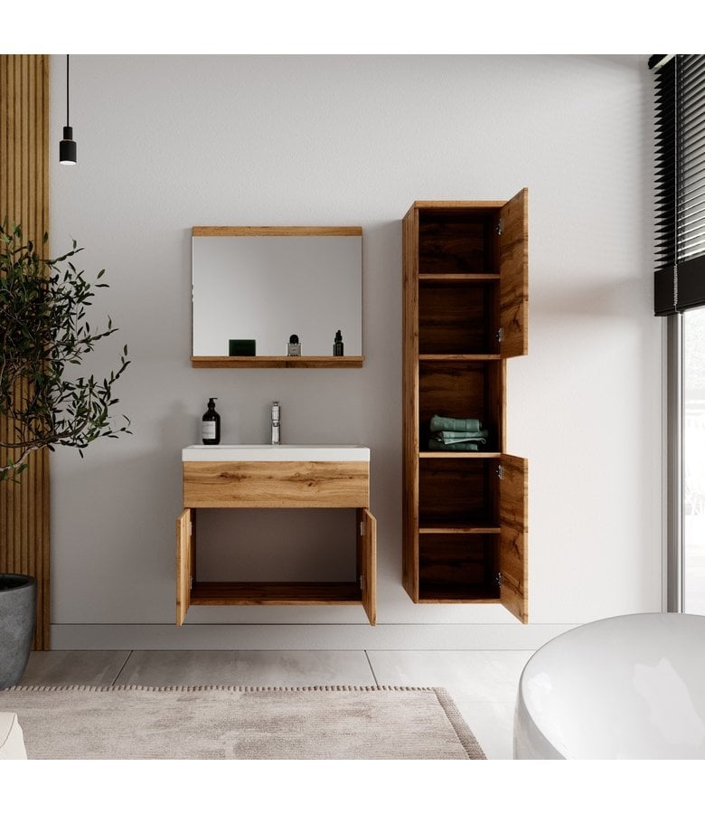 Badplaats Badkamermeubel Montreal 60cm Complete Set - Eiken