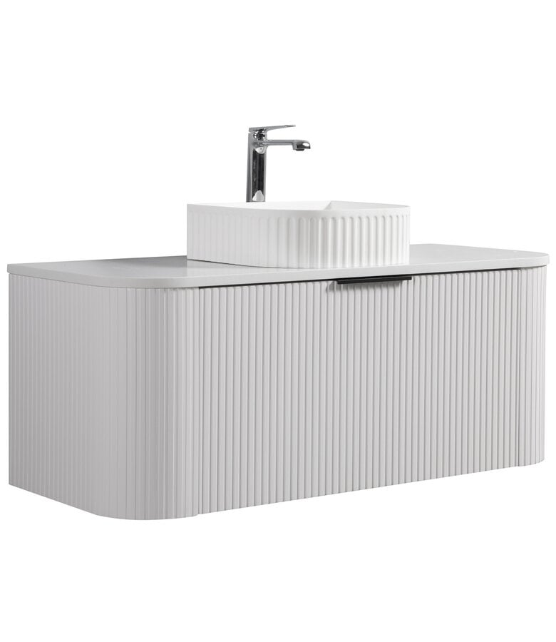 badplaats Badkamermeubel Murcia 120cm - wit - met bovenblad