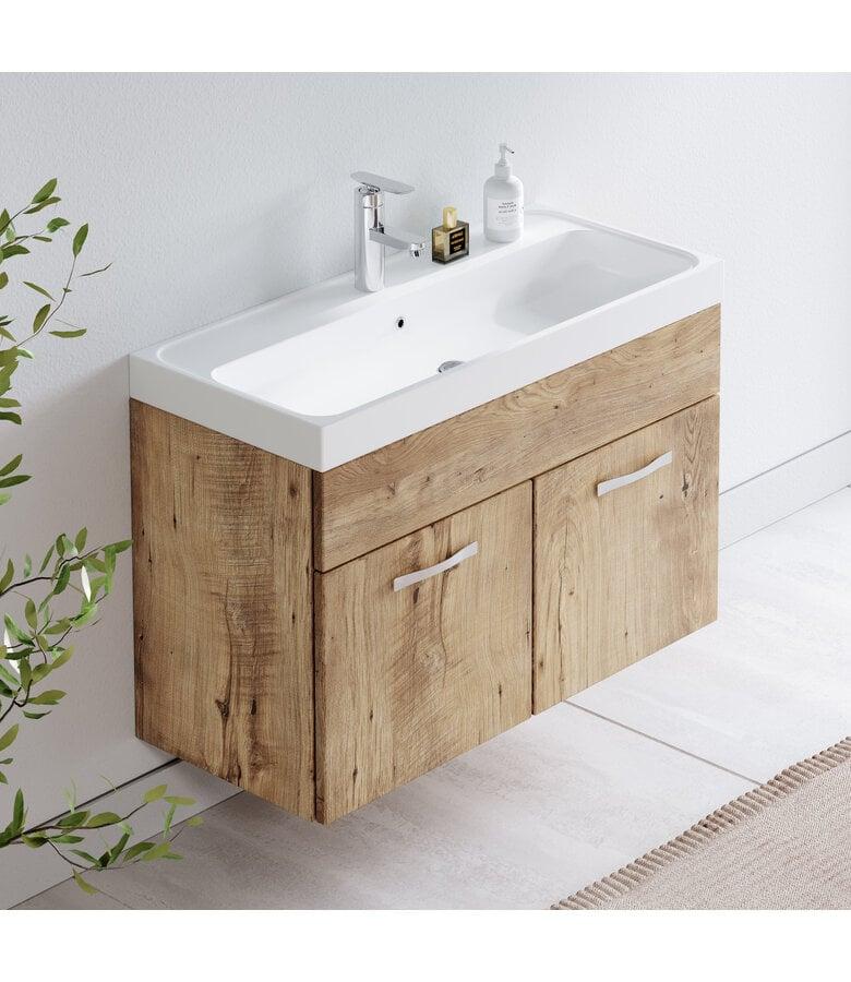 Badplaats Badkamermeubel Paso 01 80cm - Kastanje Eiken