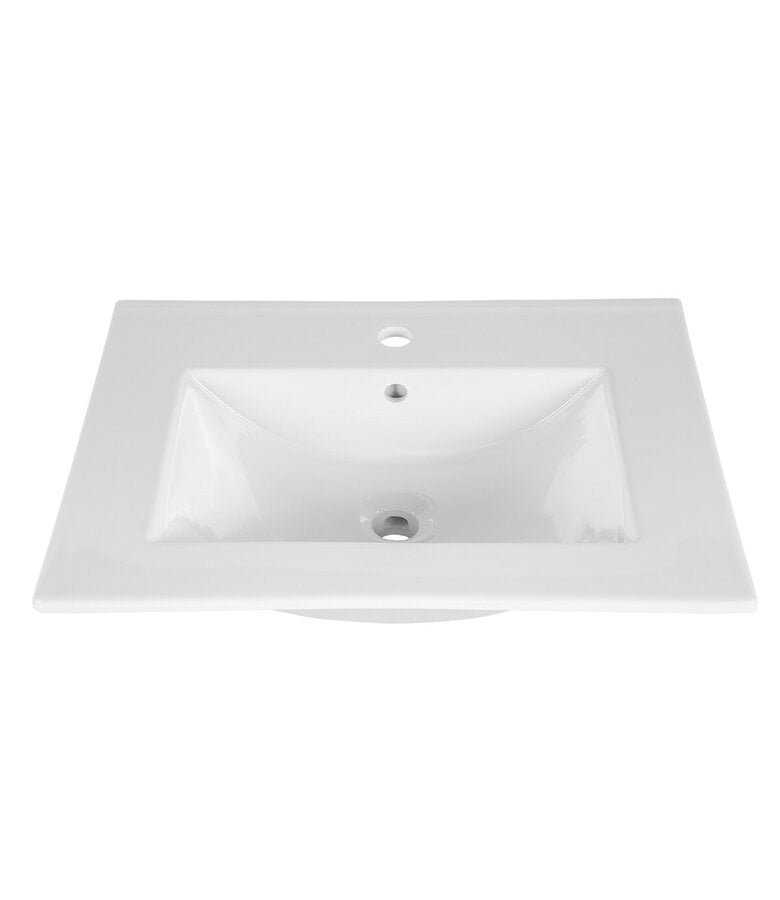 Badplaats Badkamermeubel Salida 60cm - Zwart Met Eiken