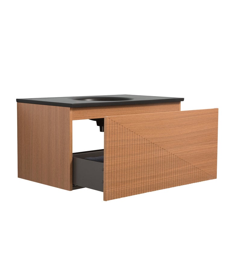 Badplaats Badkamermeubel Simon 90cm - Hout-look - Zonder Kraangat