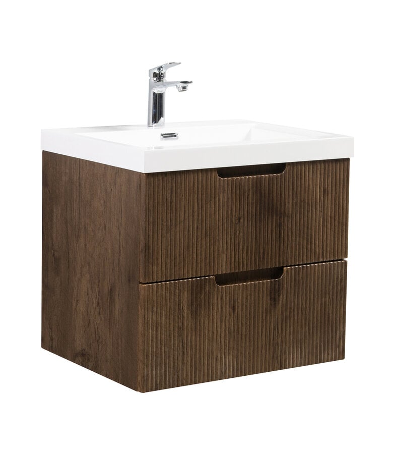 badplaats Badkamermeubel Thermis 60cm - walnoot bruin