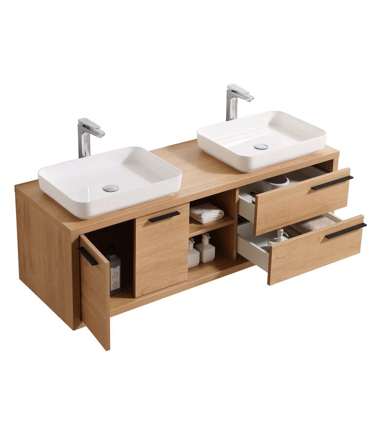 Badplaats Badkamermeubel Vermont 150cm - Eiken - Zonder Wastafel