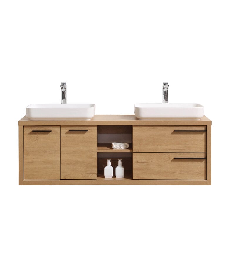 Badplaats Badkamermeubel Vermont 150cm - Eiken - Zonder Wastafel