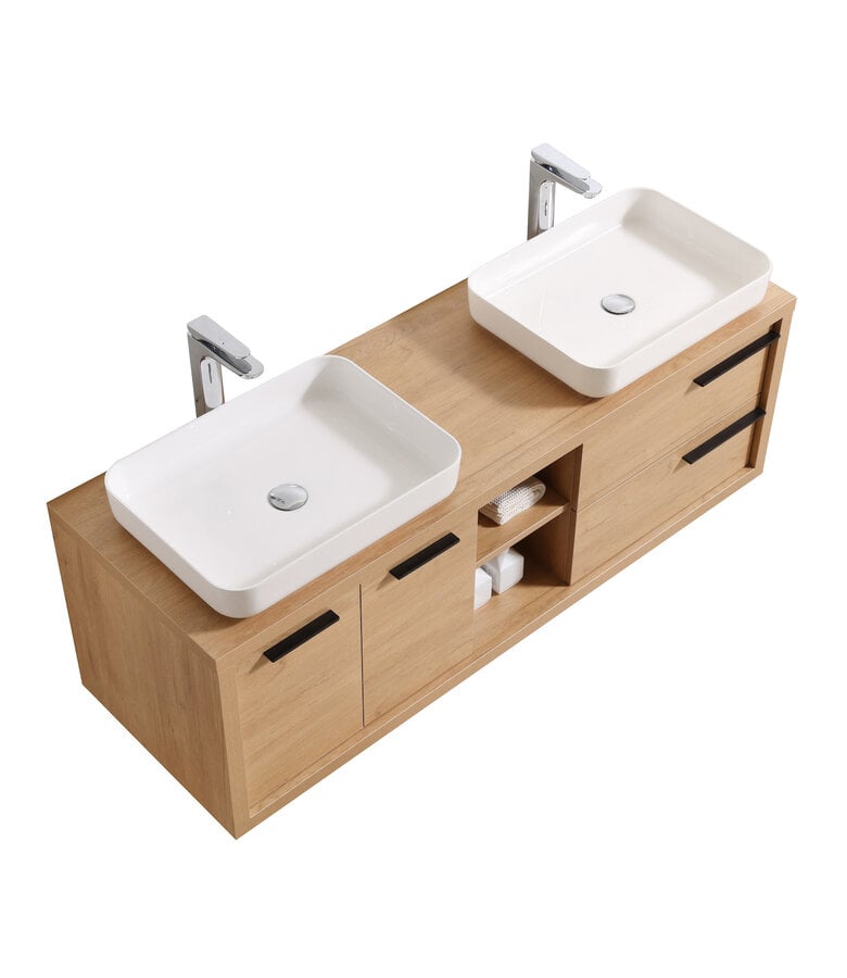 Badplaats Badkamermeubel Vermont 150cm - Eiken - Zonder Wastafel