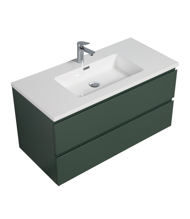 Badplaats Badkamermeubel Angela 100cm - Mat Groen