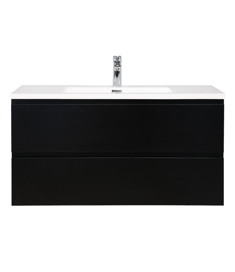 Badplaats Badkamermeubel Angela 100cm - Mat Zwart