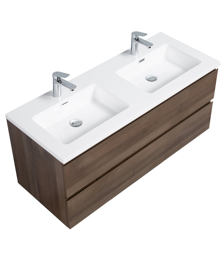 Badplaats Badkamermeubel Angela 120cm - Bruin Eiken