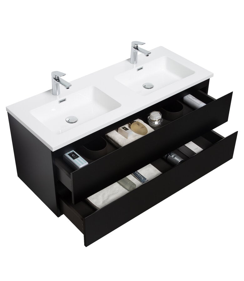 Badplaats Badkamermeubel Angela 120cm - Mat Zwart