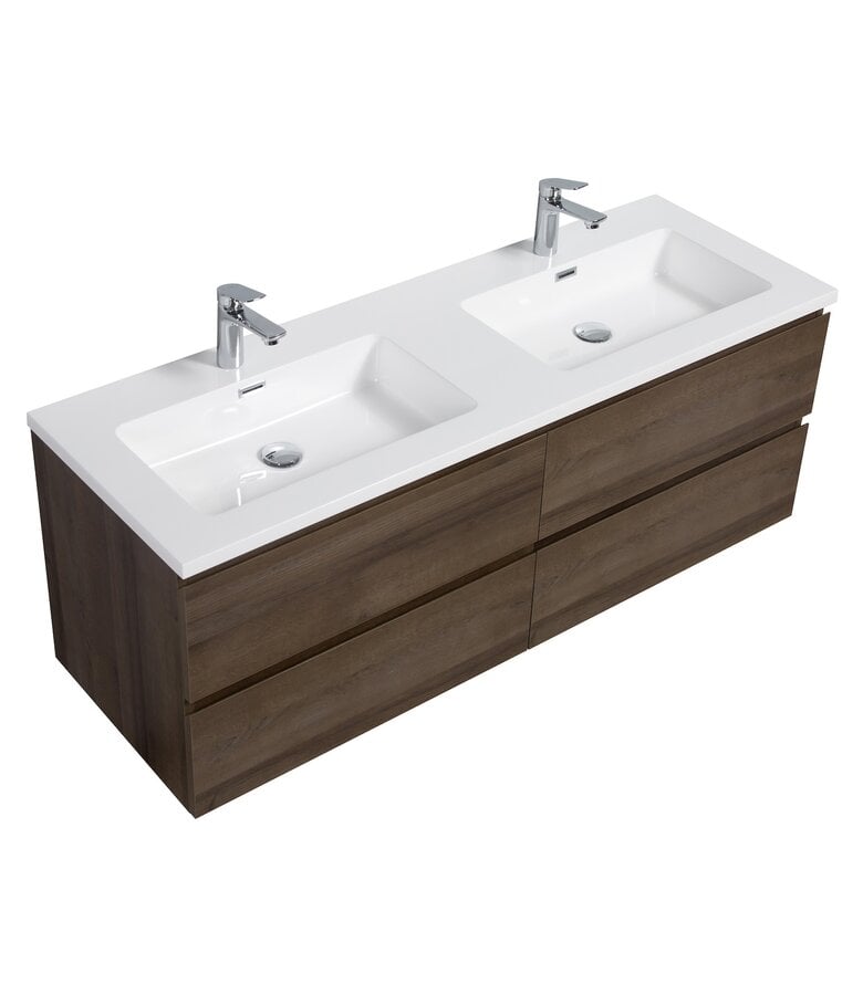 Badplaats Badkamermeubel Angela 140cm - Bruin Eiken