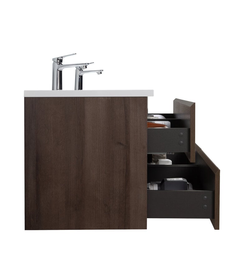 Badplaats Badkamermeubel Angela 160cm - Bruin Eiken