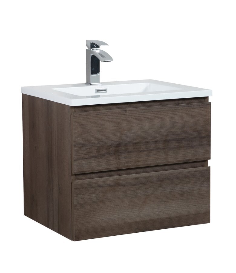 badplaats Badkamermeubel Angela 60cm - bruin eiken