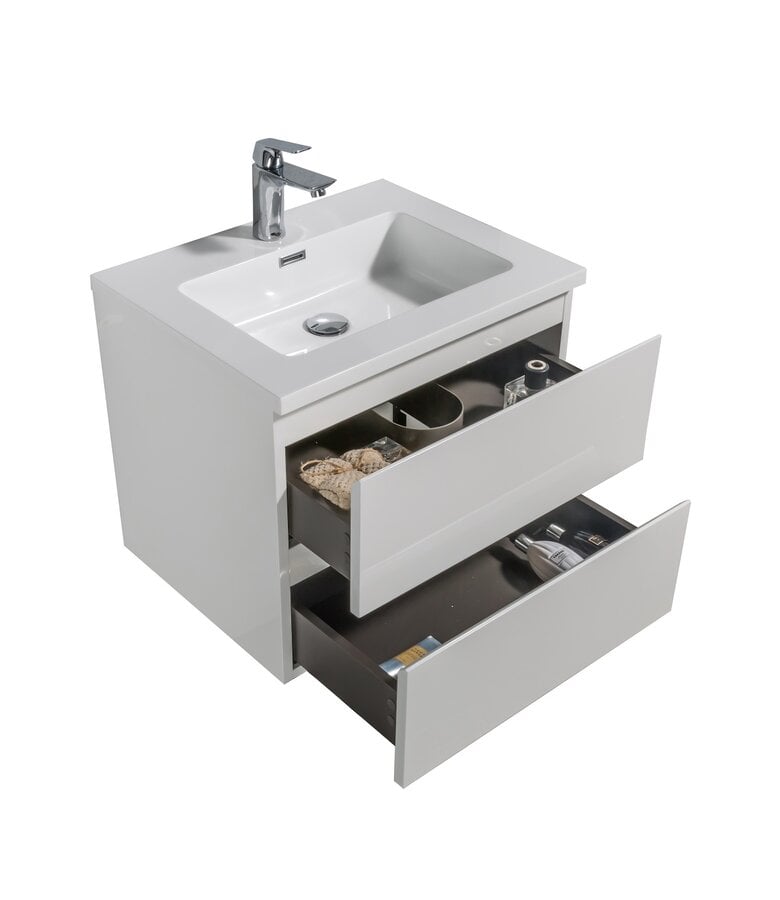 Badplaats Badkamermeubel Angela 60cm - Hoogglans Wit