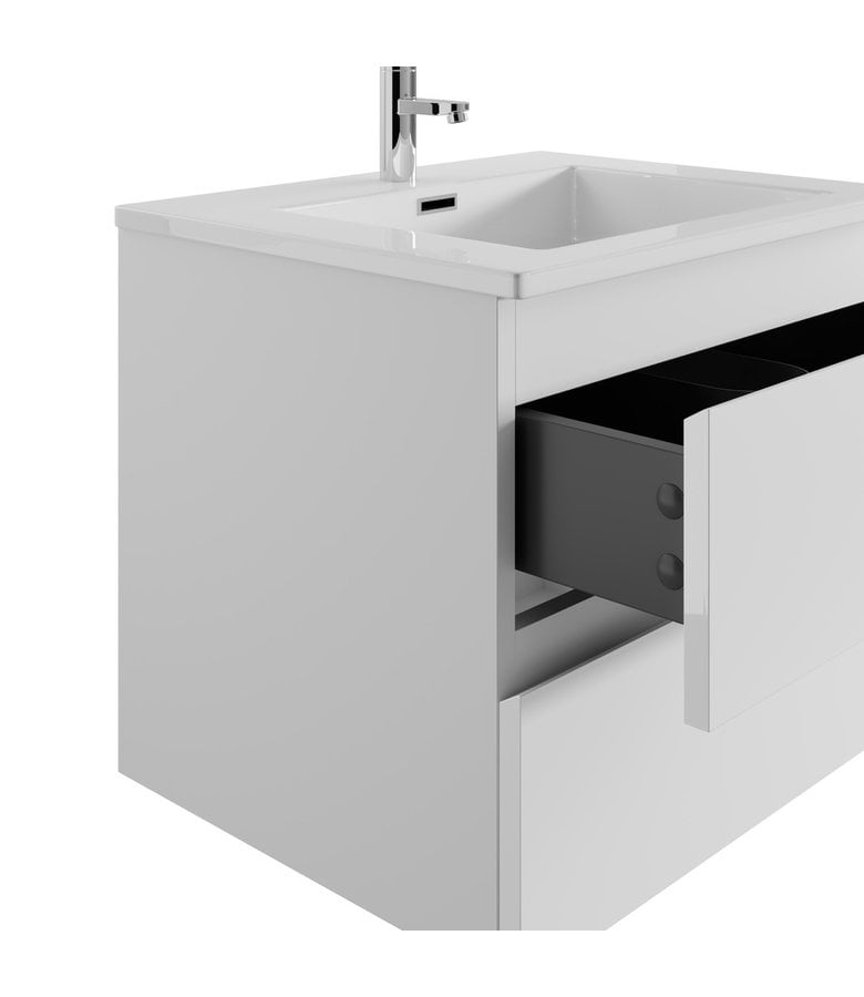 Badplaats Badkamermeubel Angela 60cm - Hoogglans Wit