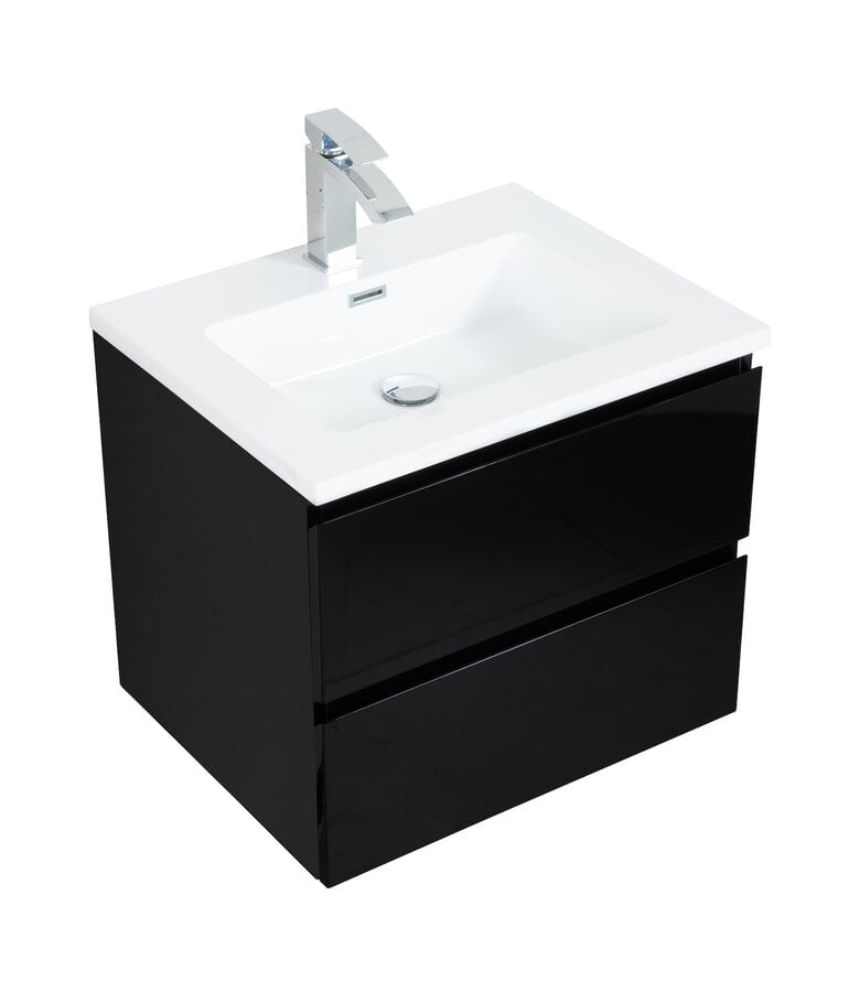 Badplaats Badkamermeubel Angela 60cm - Mat Zwart