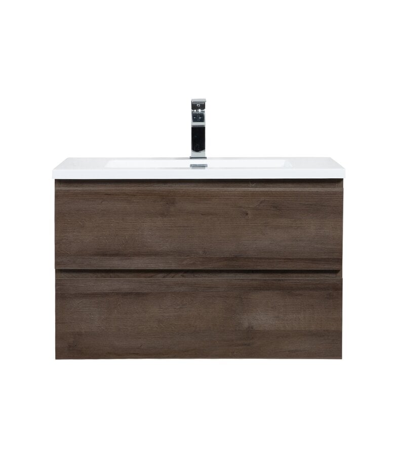 Badplaats Badkamermeubel Angela 80cm - Bruin Eiken