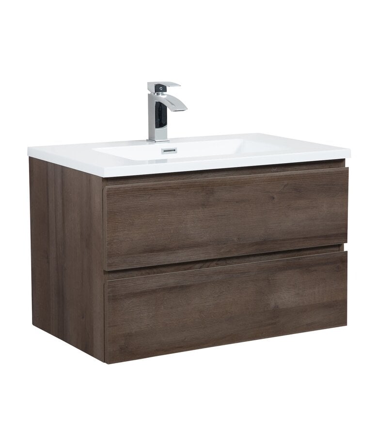 badplaats Badkamermeubel Angela 80cm - bruin eiken