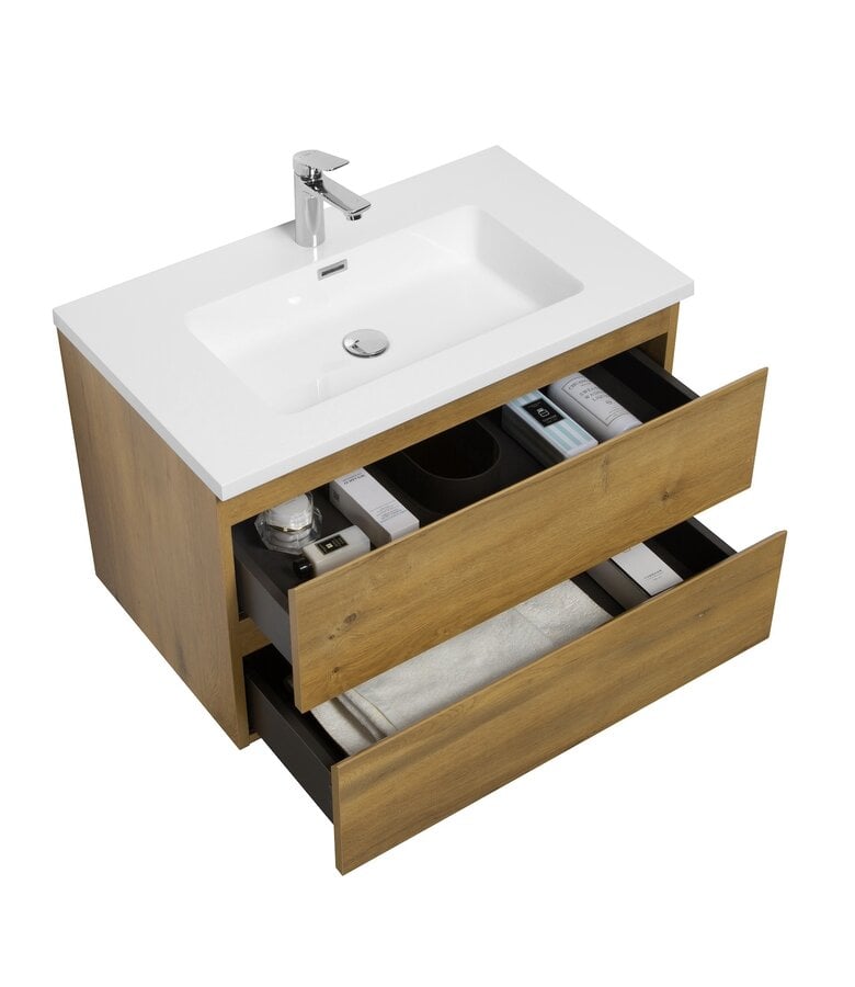 Badplaats Badkamermeubel Angela 80cm - Eiken