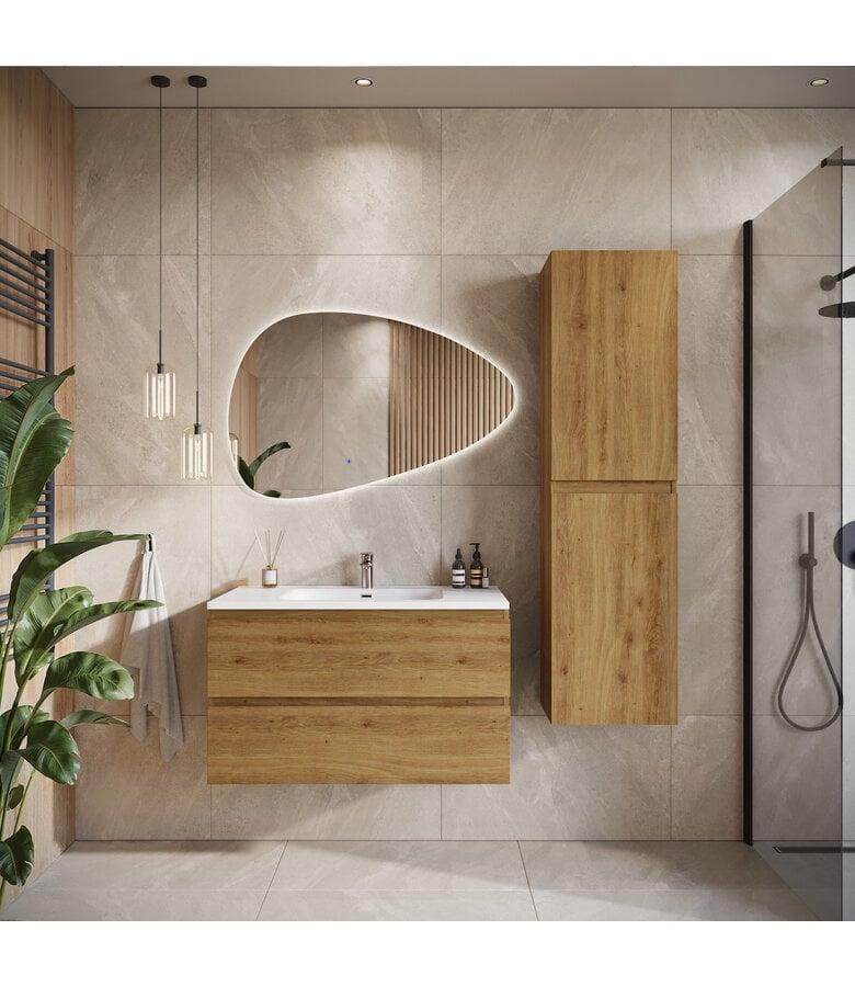 Badplaats Badkamermeubel Angela 80cm - Eiken