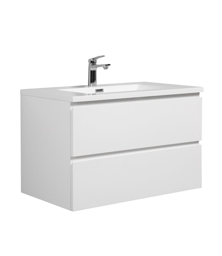 badplaats Badkamermeubel Angela 80cm - hoogglans wit badplaats Badkamermeubel Angela 80cm - hoogglans wit