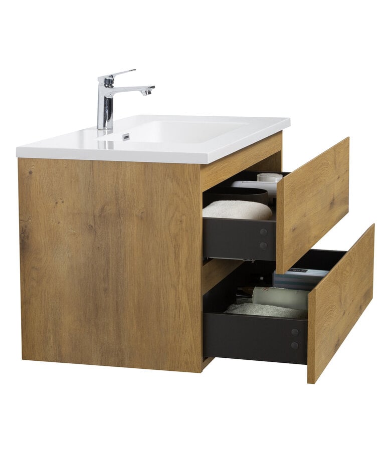 Badplaats Badkamermeubel Angela 90cm - Eiken