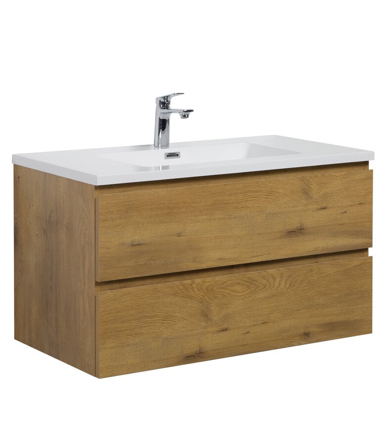 badplaats Badkamermeubel Angela 90cm - eiken