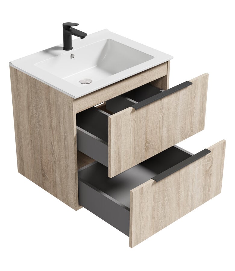 Badplaats Badkamermeubel Derby 60cm - Licht Eiken