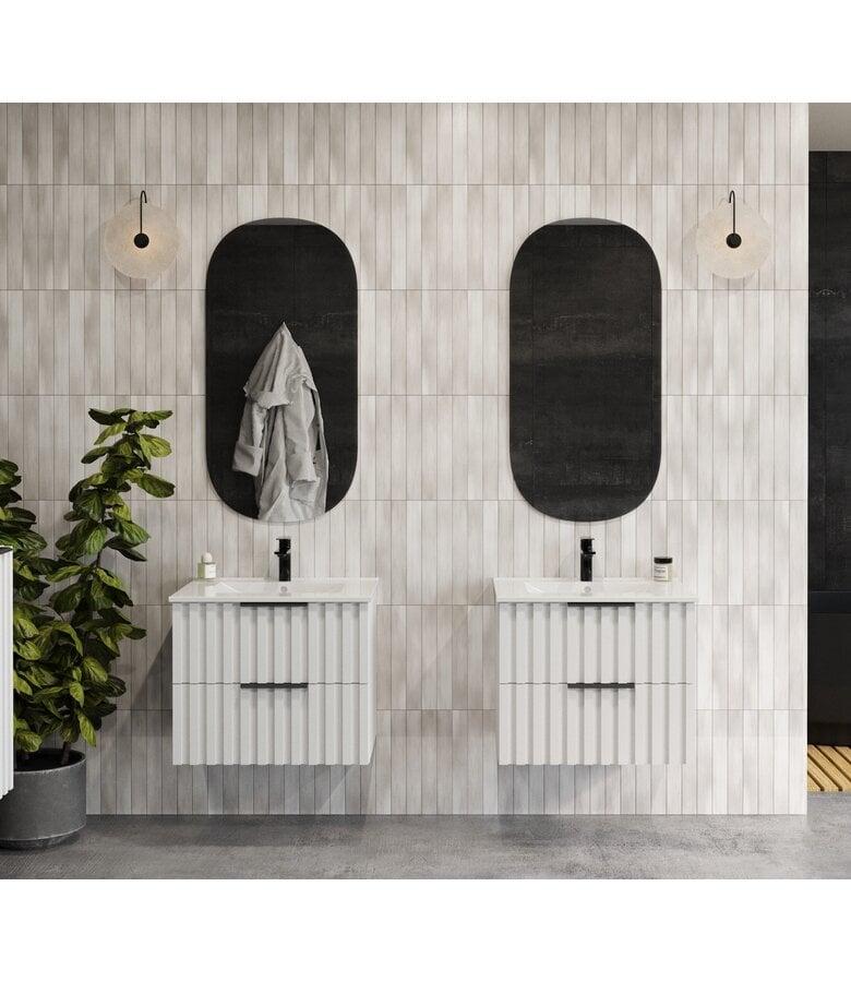 Badplaats Badkamermeubel Fraser 60cm - Wit - 2 Lades