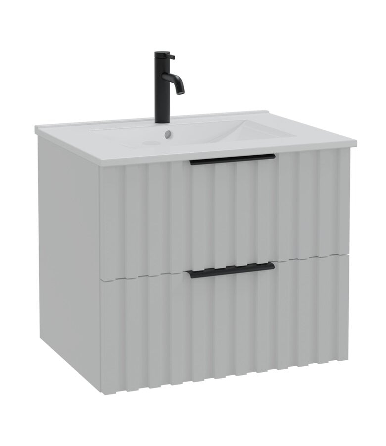 badplaats Badkamermeubel Fraser 60cm - wit - 2 lades