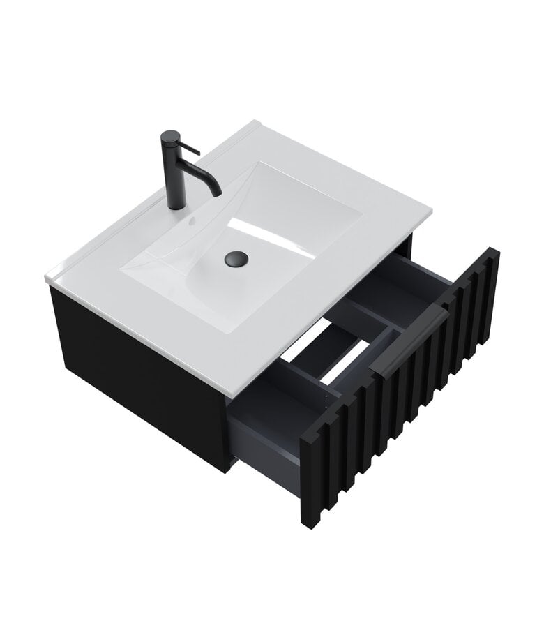 Badplaats Badkamermeubel Fraser 60cm - Zwart - 1 Lade