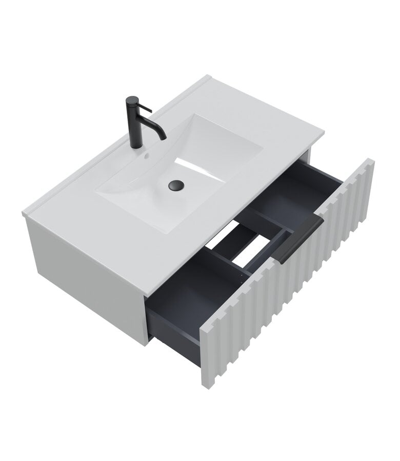 Badplaats Badkamermeubel Fraser 80cm - Wit - 1 Lade