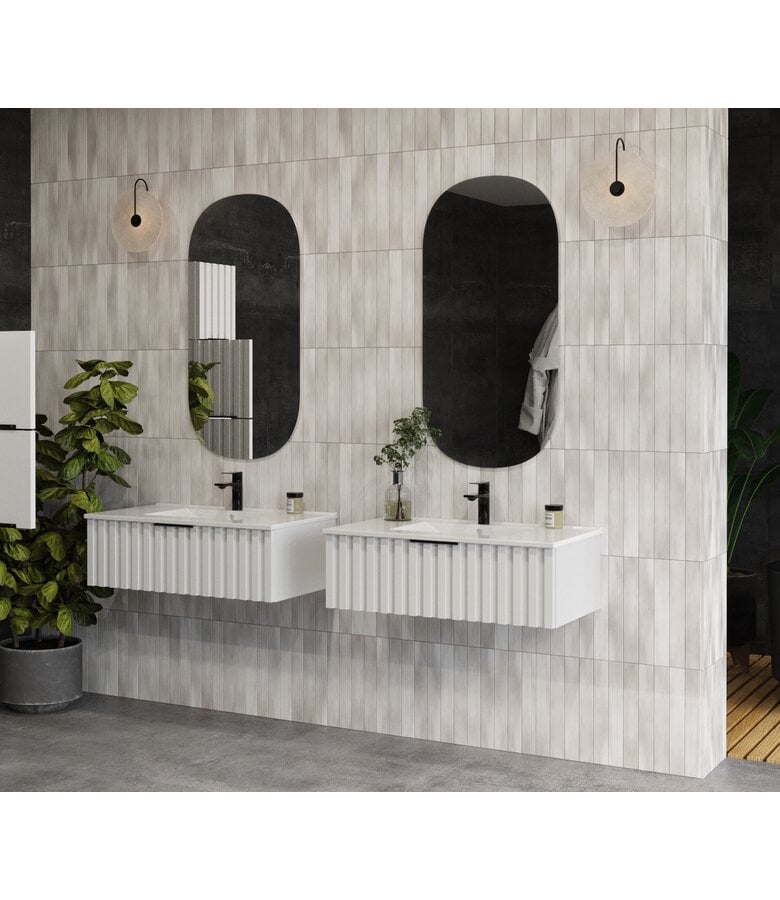 Badplaats Badkamermeubel Fraser 80cm - Wit - 1 Lade