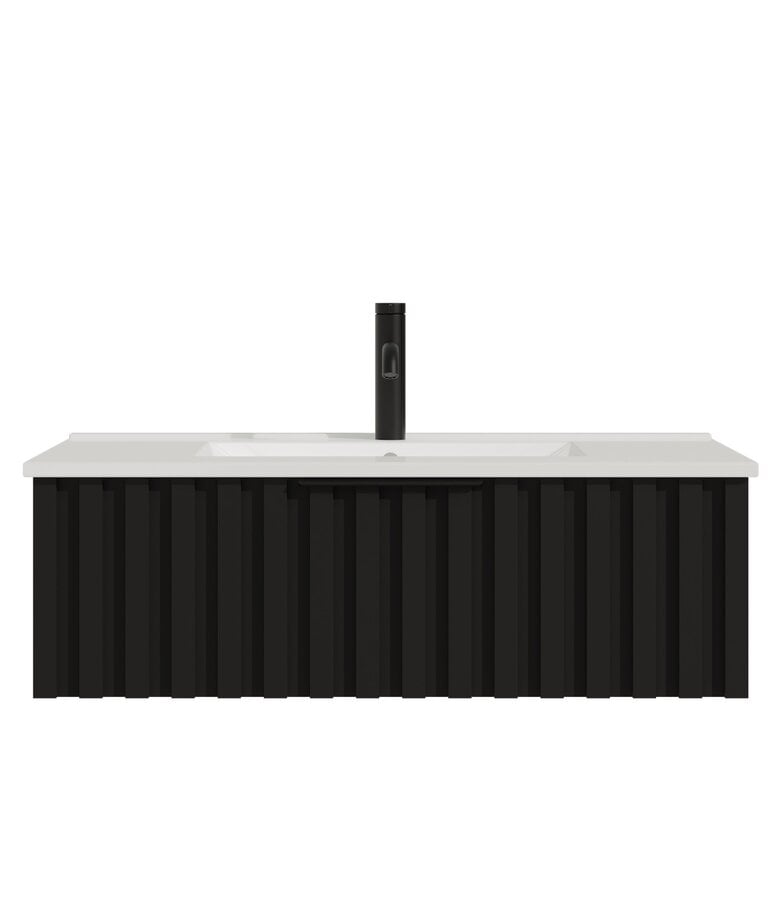 Badplaats Badkamermeubel Fraser 80cm - Zwart - 1 Lade