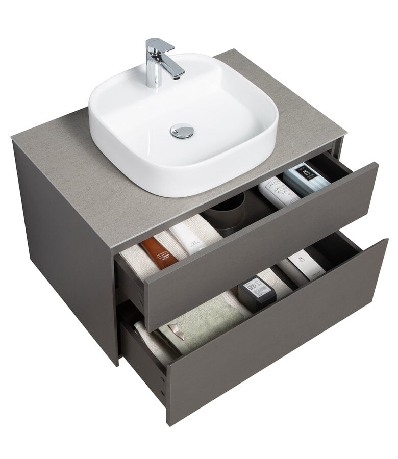 Badplaats Badkamermeubel Hamilton 80cm - Steen Grijs