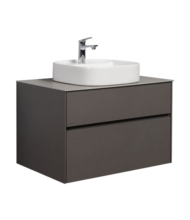 badplaats Badkamermeubel Hamilton 80cm - steen grijs