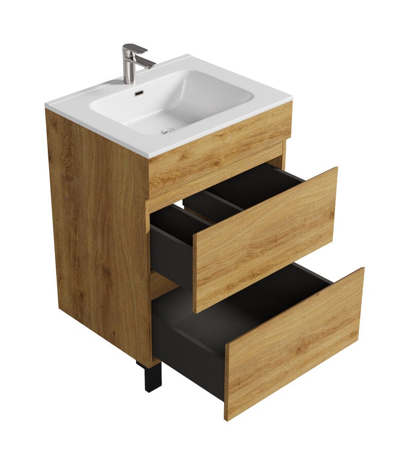 Badplaats Badkamermeubel Milo 60cm - Eiken