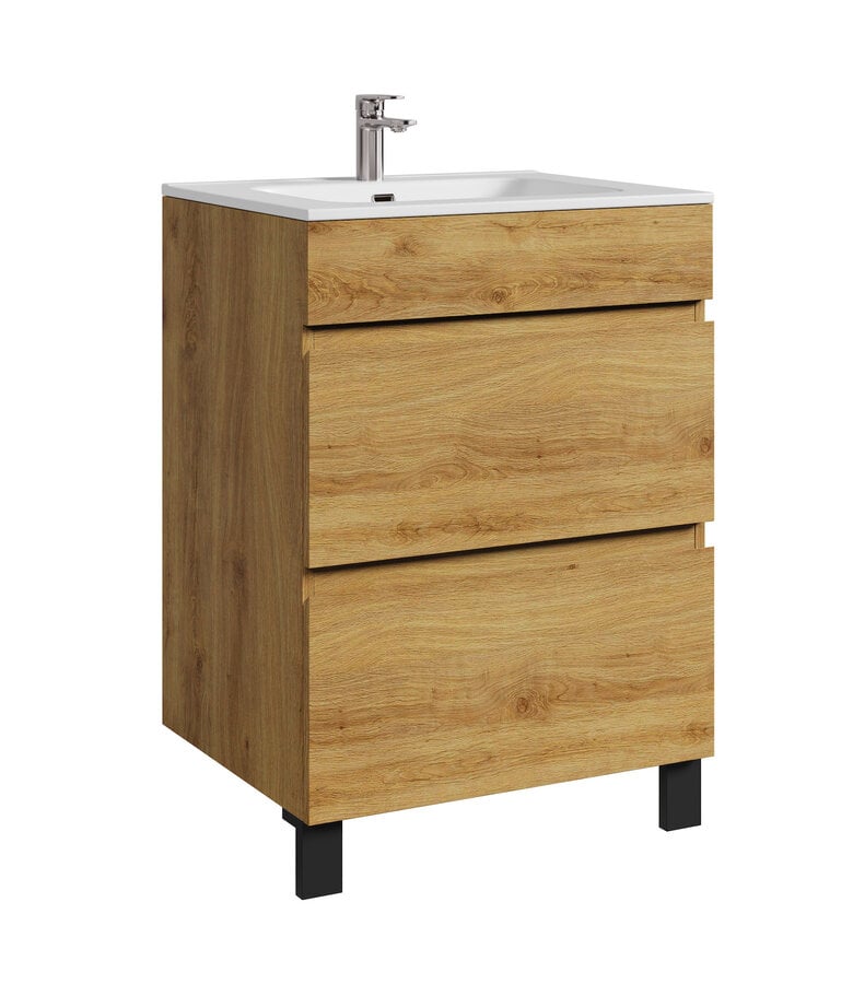 badplaats Badkamermeubel Milo 60cm - eiken badplaats Badkamermeubel Milo 60cm - eiken