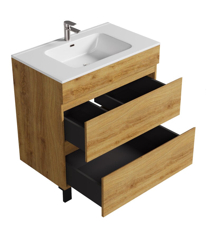 Badplaats Badkamermeubel Milo 80cm - Eiken