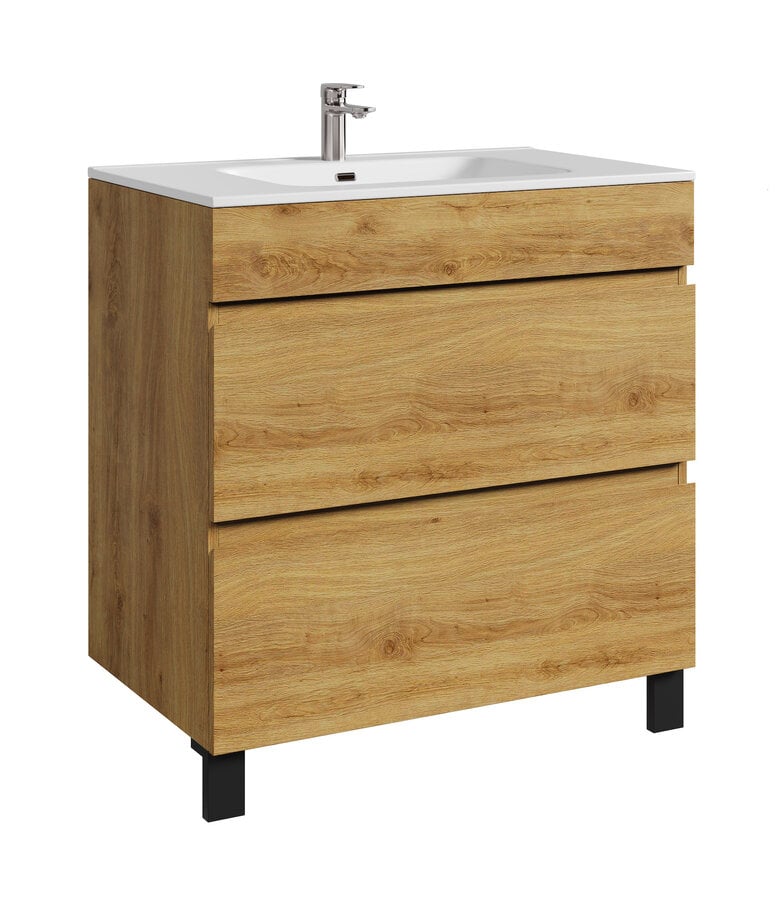 badplaats Badkamermeubel Milo 80cm - eiken badplaats Badkamermeubel Milo 80cm - eiken