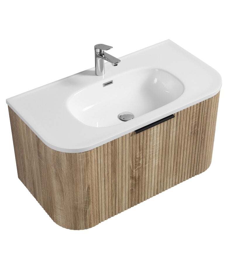 Badplaats Badkamermeubel Murcia 90cm - Wit Eiken