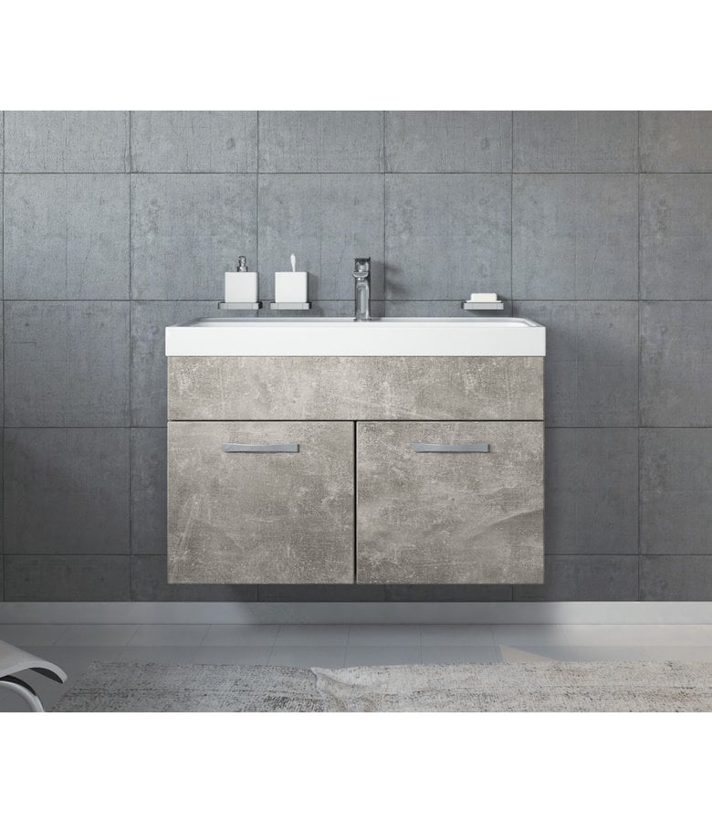 Badplaats Badkamermeubel Paso 01 80cm - Beton Grijs