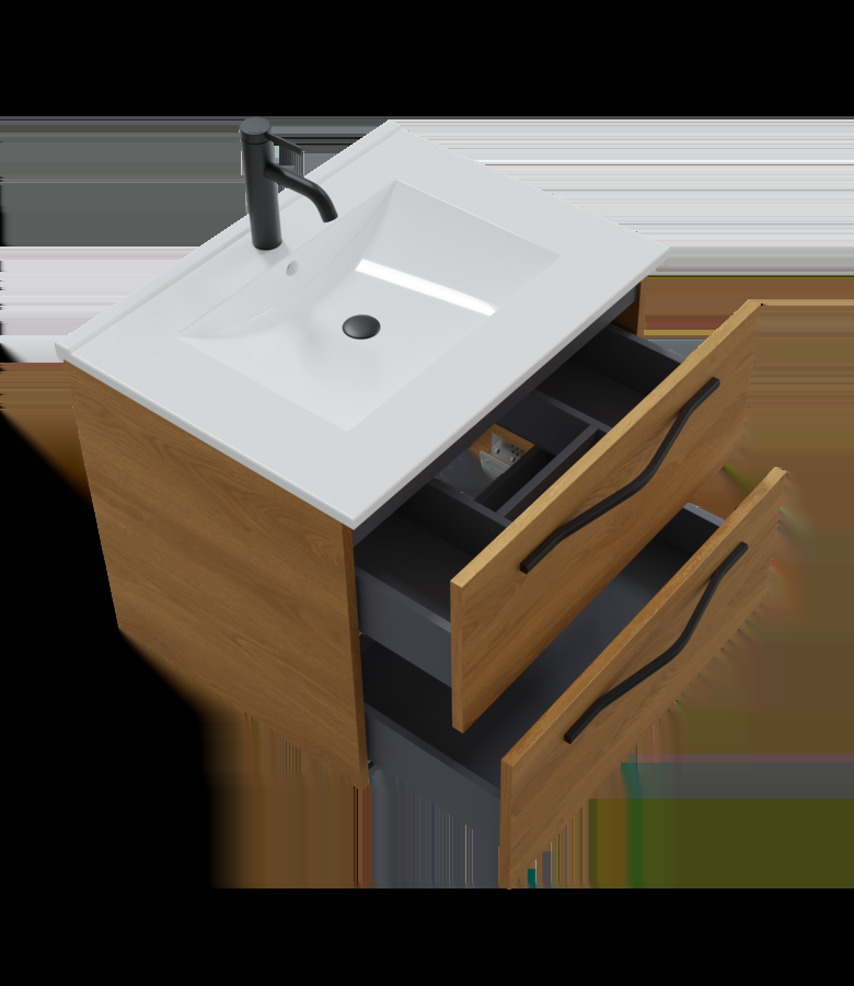 Badplaats Badkamermeubel Reno 60cm - Eiken